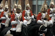 Gardes  cheval Amiraut Londres
