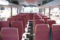 Inside of a 30 Seats Coach