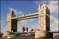 View of London from the River Thames